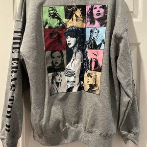 NEW Taylor Swift Eras Tour Official Gray Quarter-Zip Sweatshirt MEDIUM